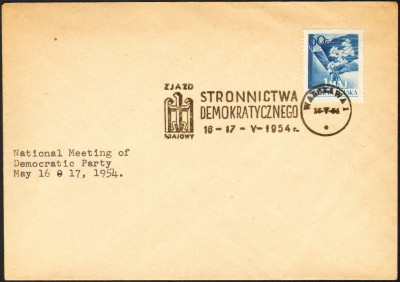 1954 [KO54 009] Fi 705 Krajowy Zjazd SD